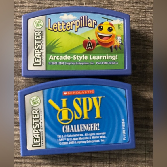 LEAP FROG Other - LOT OF 2 LEAPSTER LEAP FROG GAMES: LETTERPILLAR AND I SPY CHALLENGER
